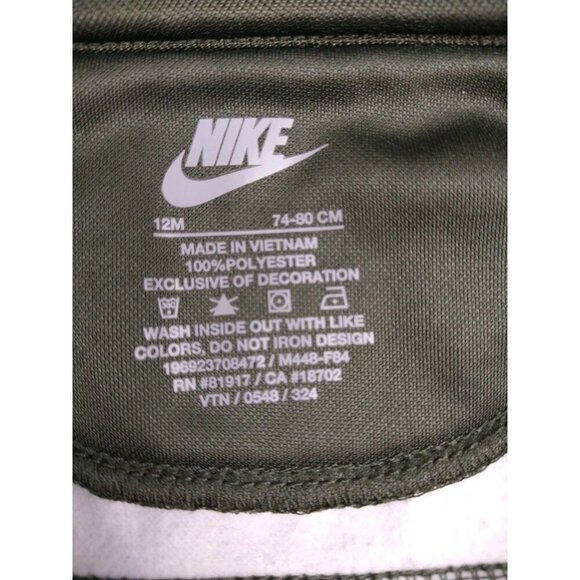 NIKE Jacket Toddlers Size 12 Month Green Camouflage Therma Dri Fit Full Zip 12M - Picture 4 of 6